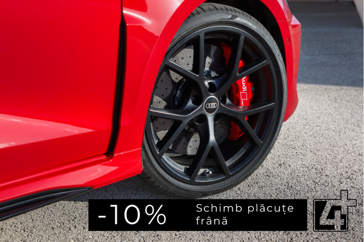 Beneficiază de o reducere de 10% pentru schimbarea plăcuțelor de frână la Aliat Audi Service