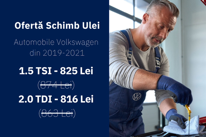 Un motor sănătos începe cu schimbarea uleiul la timp - Volkswagen