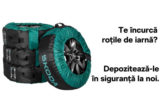Depozitează-ți roțile de iarnă în siguranță la Aliat Škoda Service